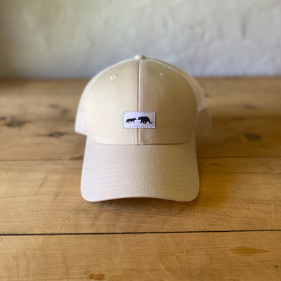 wolf bear recycled unisex cap // cotton & recycled poly