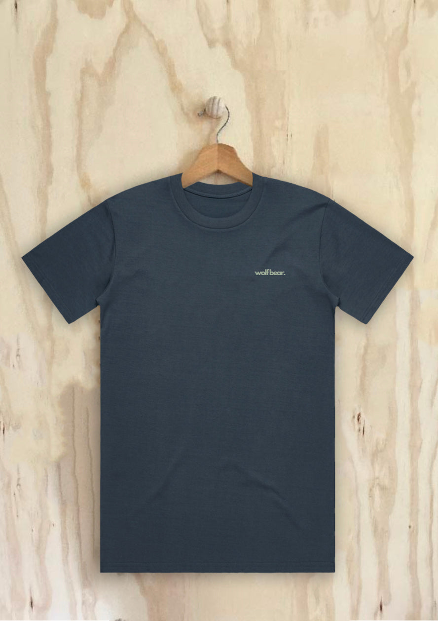 organic gone hiking t-shirt denim