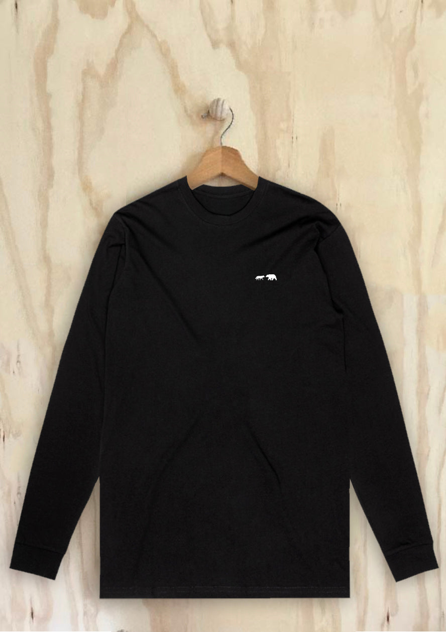 organic trail long sleeve black