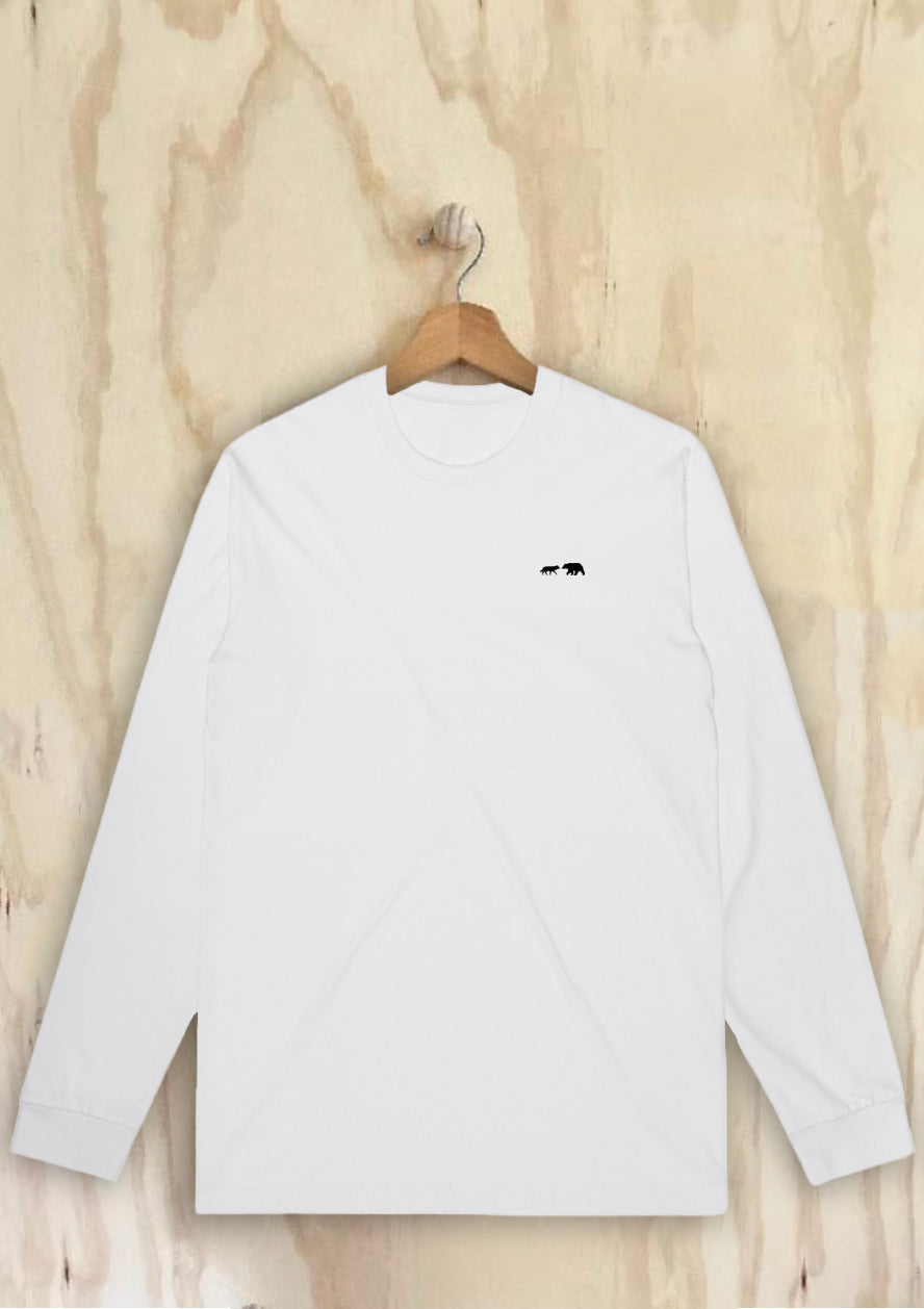 organic trail long sleeve white